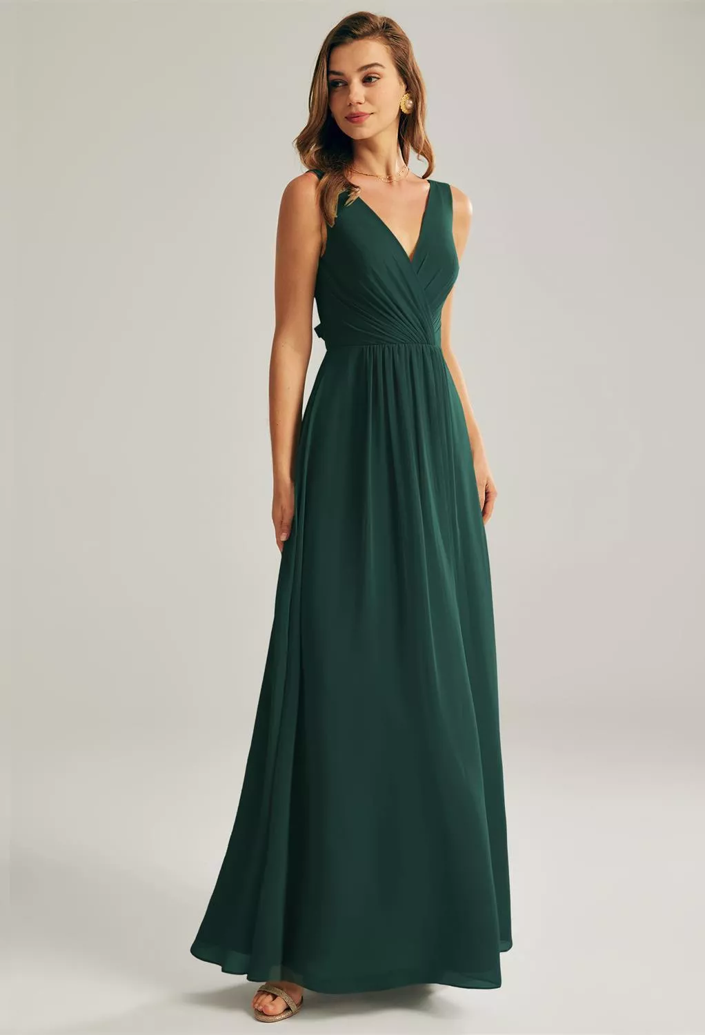 AW Mignon Dark Emerald  Maternity Bridesmaid Dresses