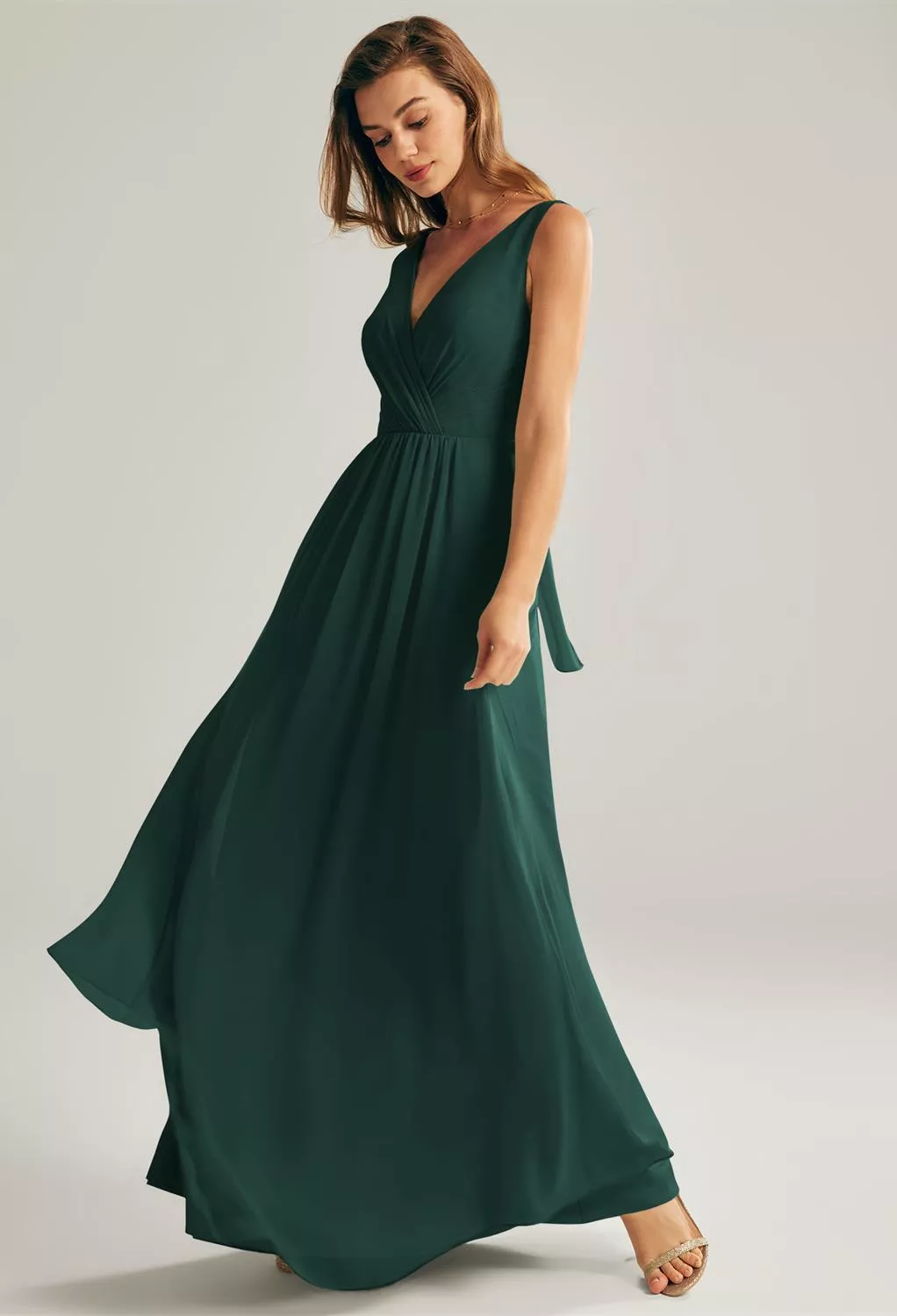 AW Mignon Dark Emerald  Maternity Bridesmaid Dresses