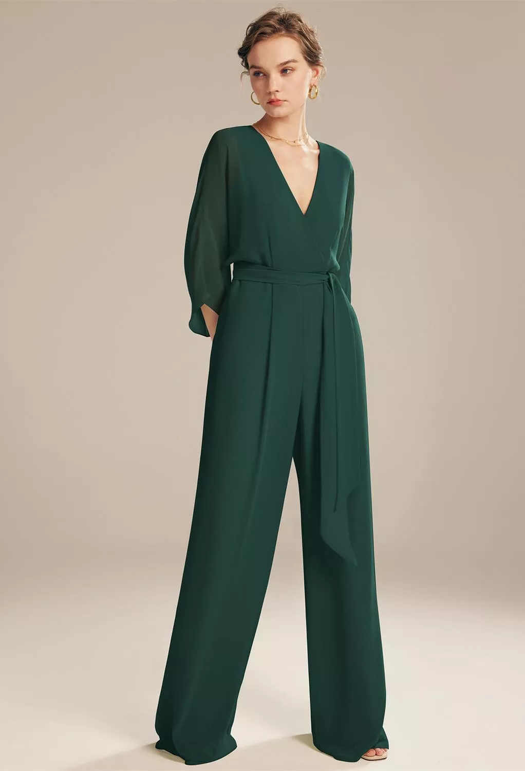 AW Flossie Dark Emerald  Plus Size Wedding Guest Dresses