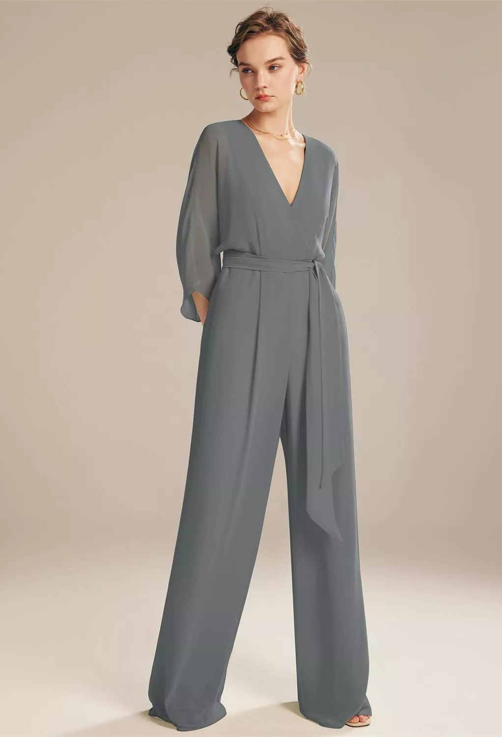 AW Flossie Steel Gray  Spring Wedding Guest Dresses
