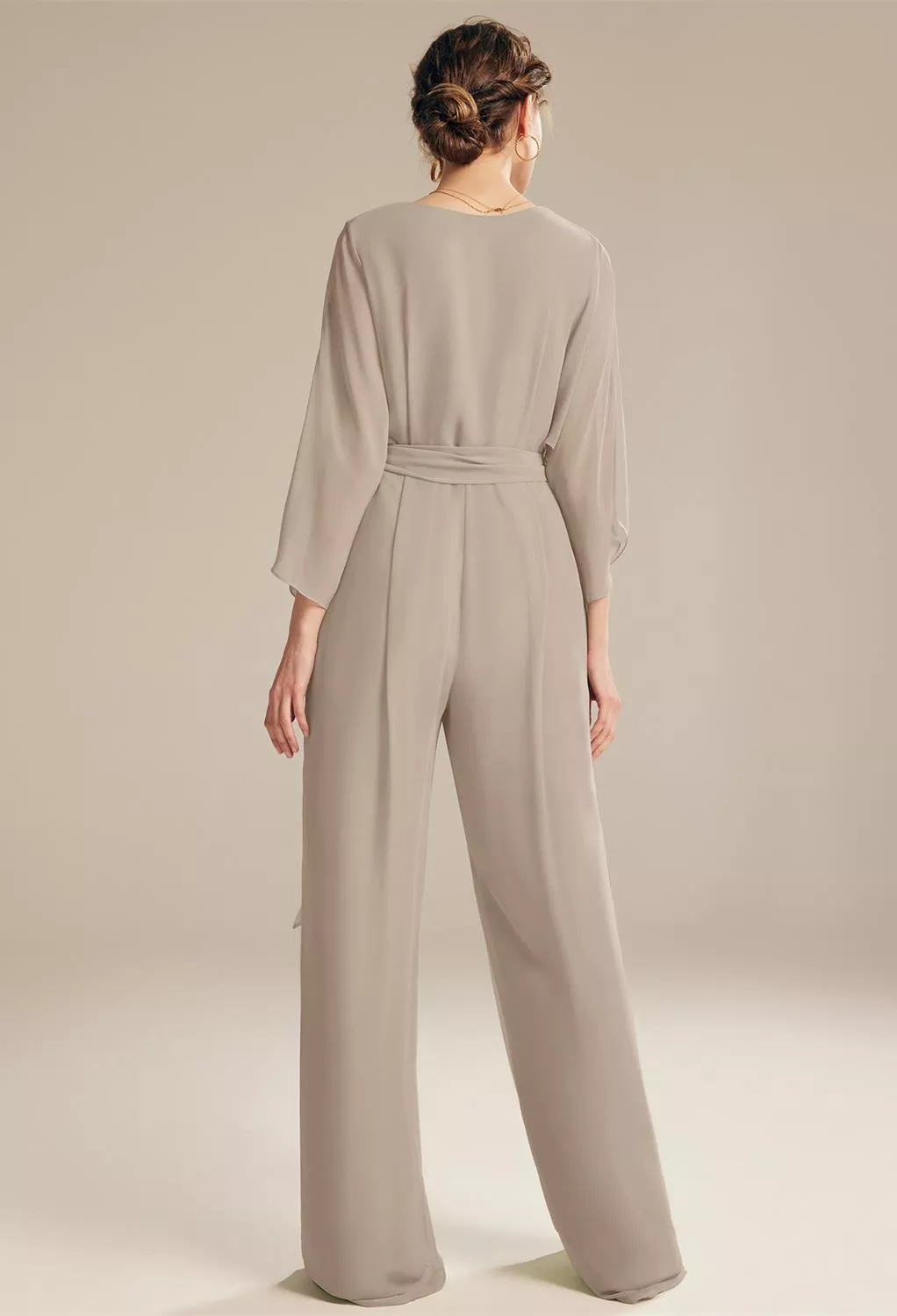 AW Flossie Taupe  Fall Wedding Guest Dresses