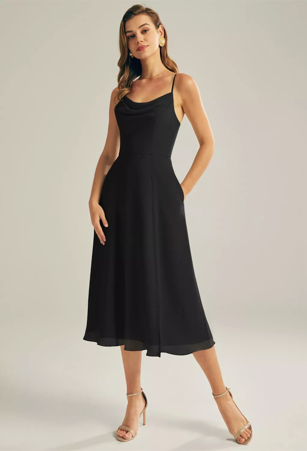AW Maribel Black  Spring Wedding Guest Dresses