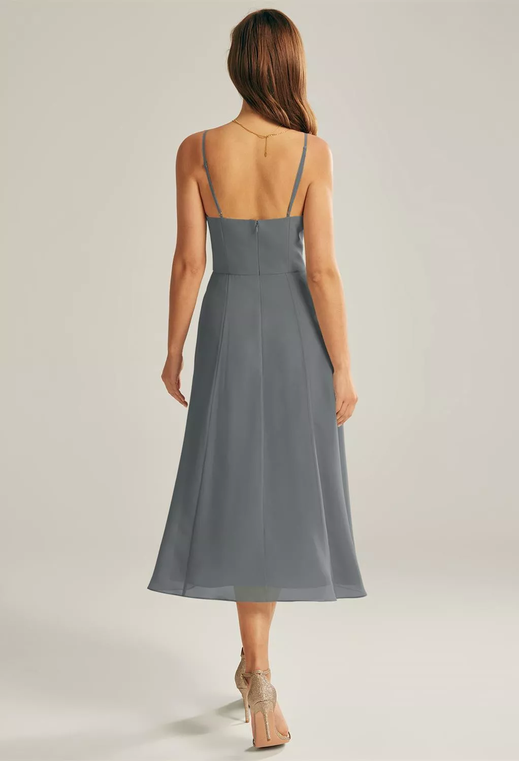AW Maribel Steel Gray  Spring Wedding Guest Dresses