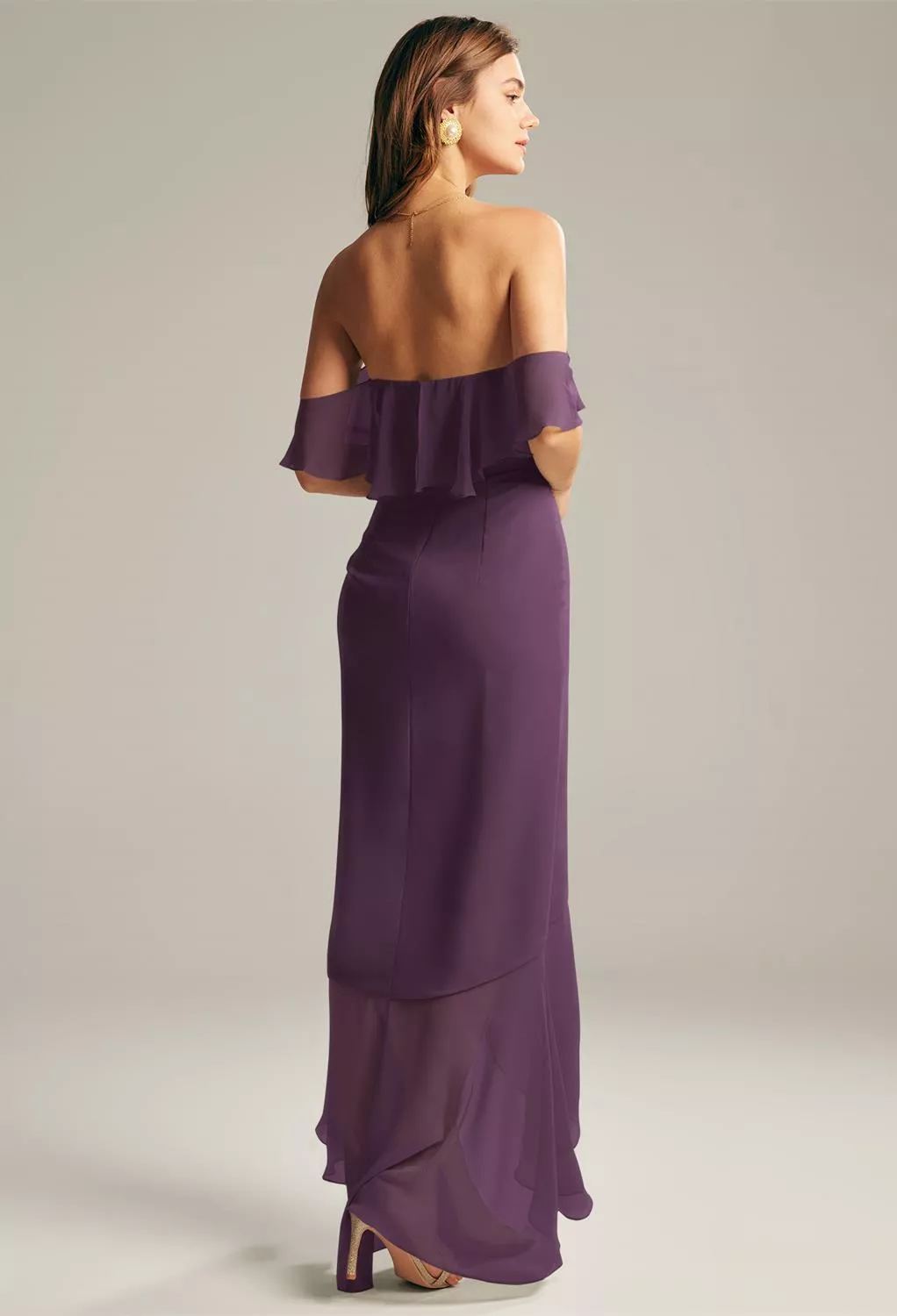 AW Nana Grape  Wedding Guest Dresses