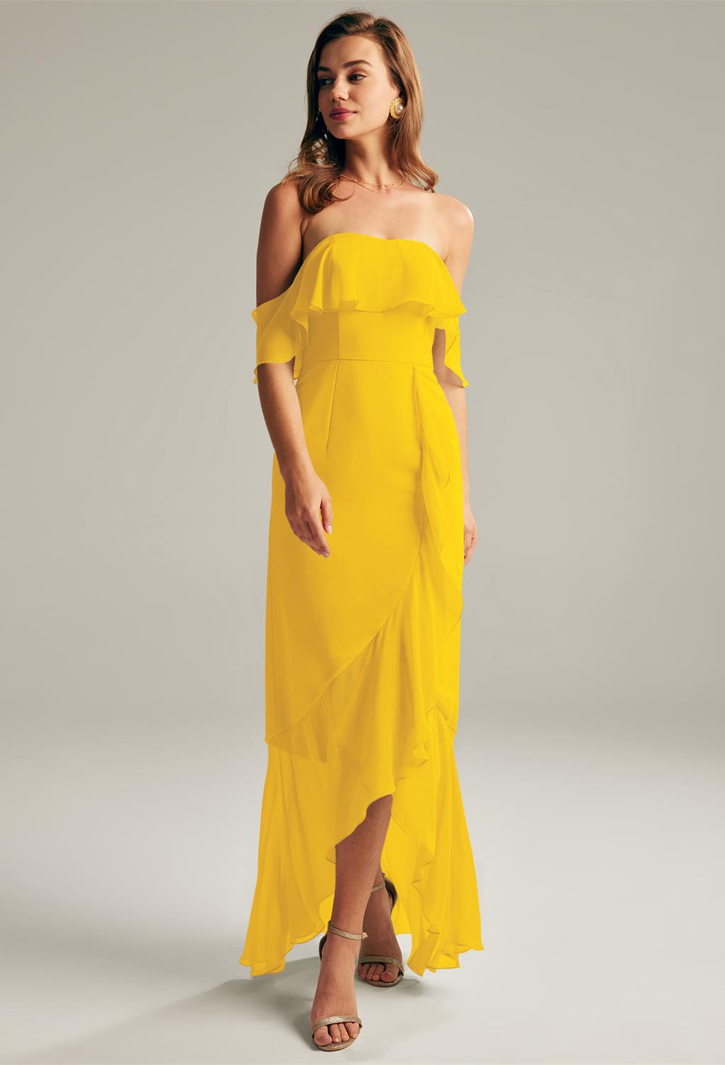 AW Nana Mustard Yellow  Spring Wedding Guest Dresses