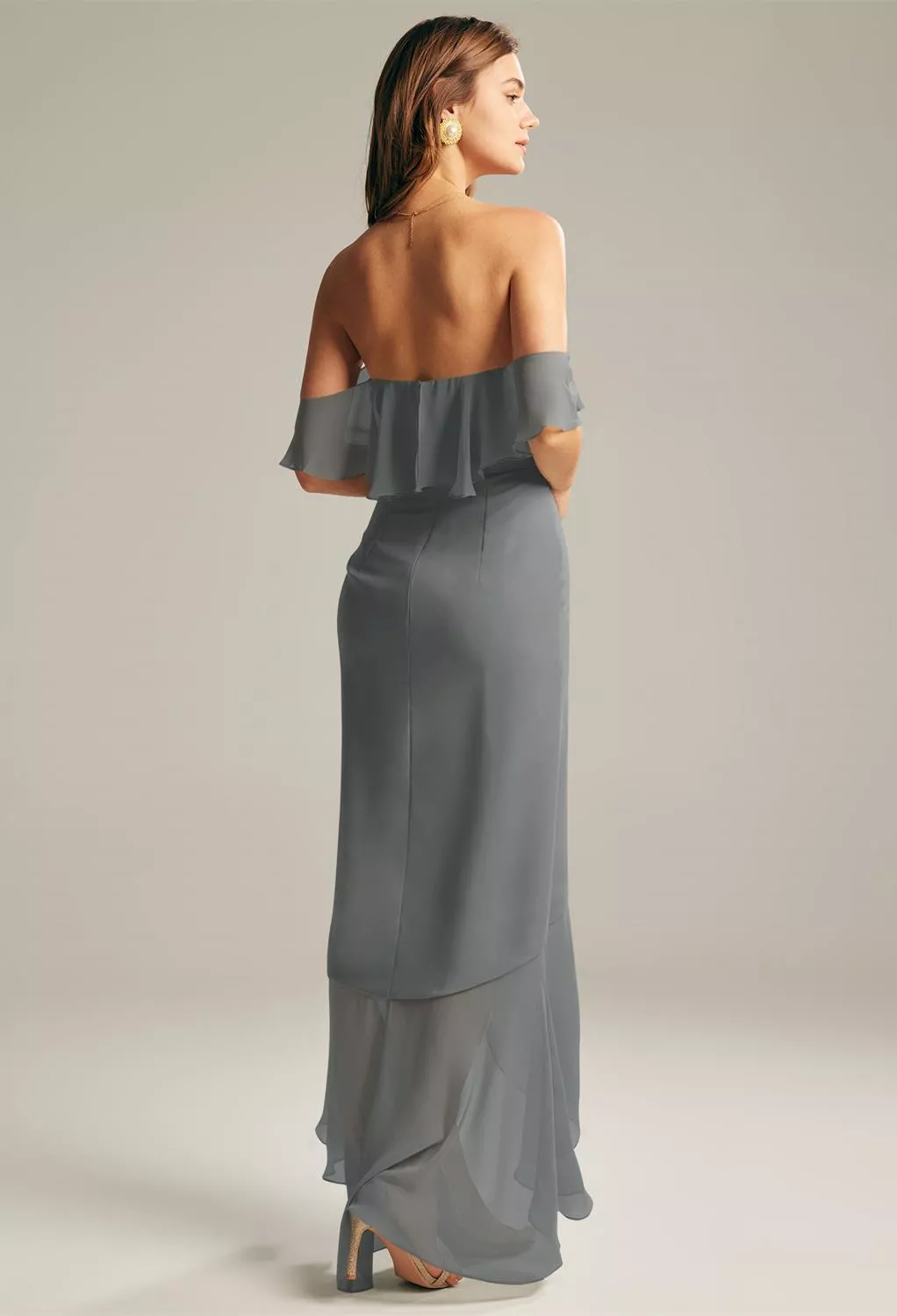 AW Nana Steel Gray  Spring Wedding Guest Dresses