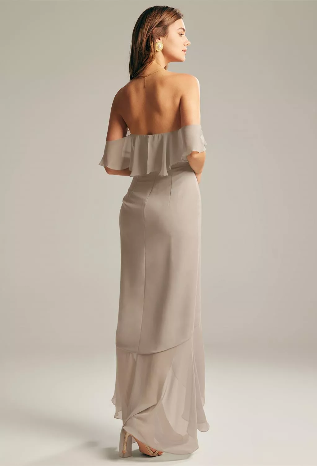 AW Nana Taupe  Spring Wedding Guest Dresses