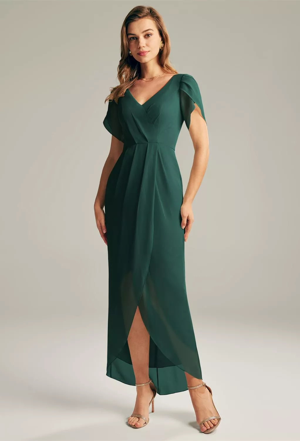 AW Osage Dark Emerald  Maternity Bridesmaid Dresses