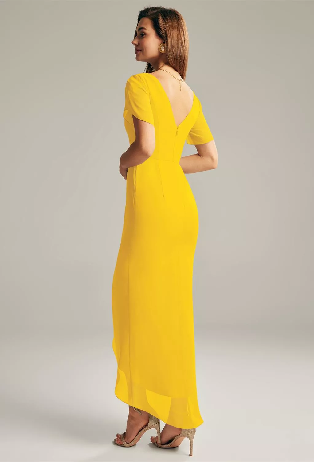 AW Osage Mustard Yellow  Maternity Bridesmaid Dresses