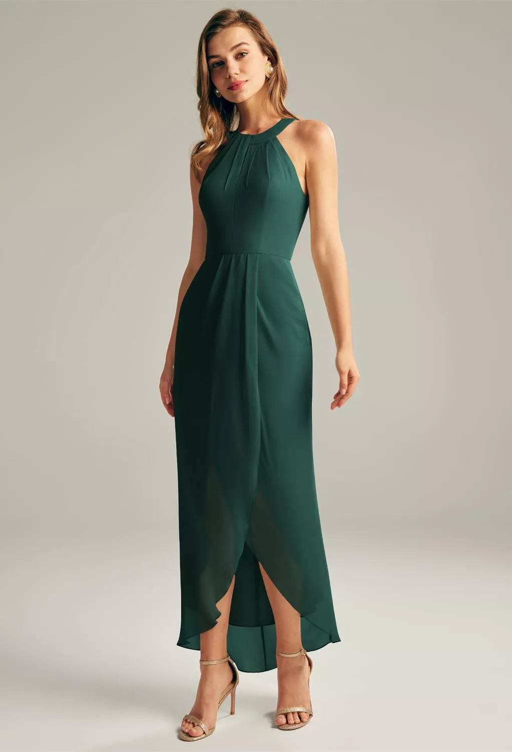 AW Raja Dark Emerald  Spring Wedding Guest Dresses