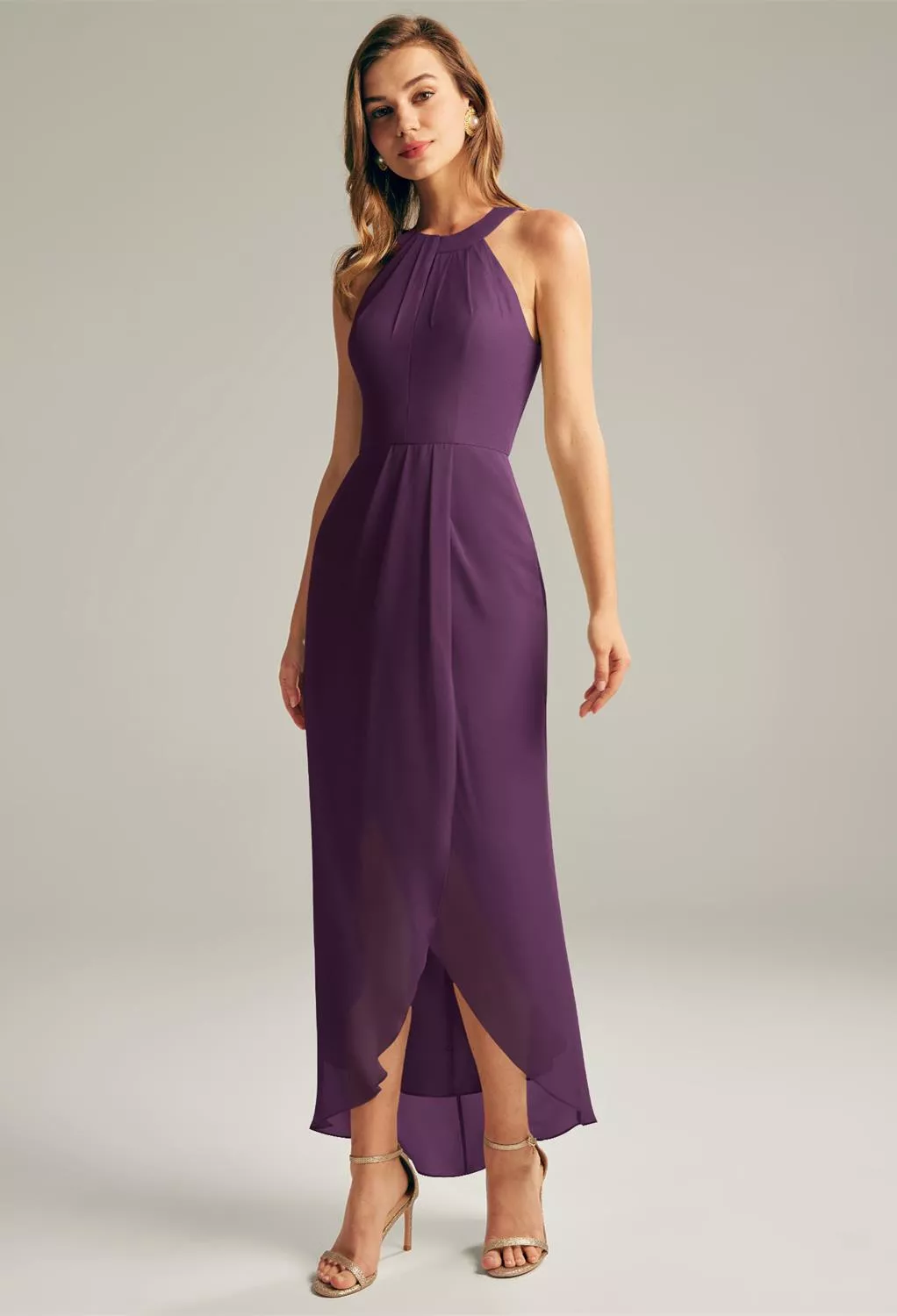 AW Raja Grape  Spring Wedding Guest Dresses