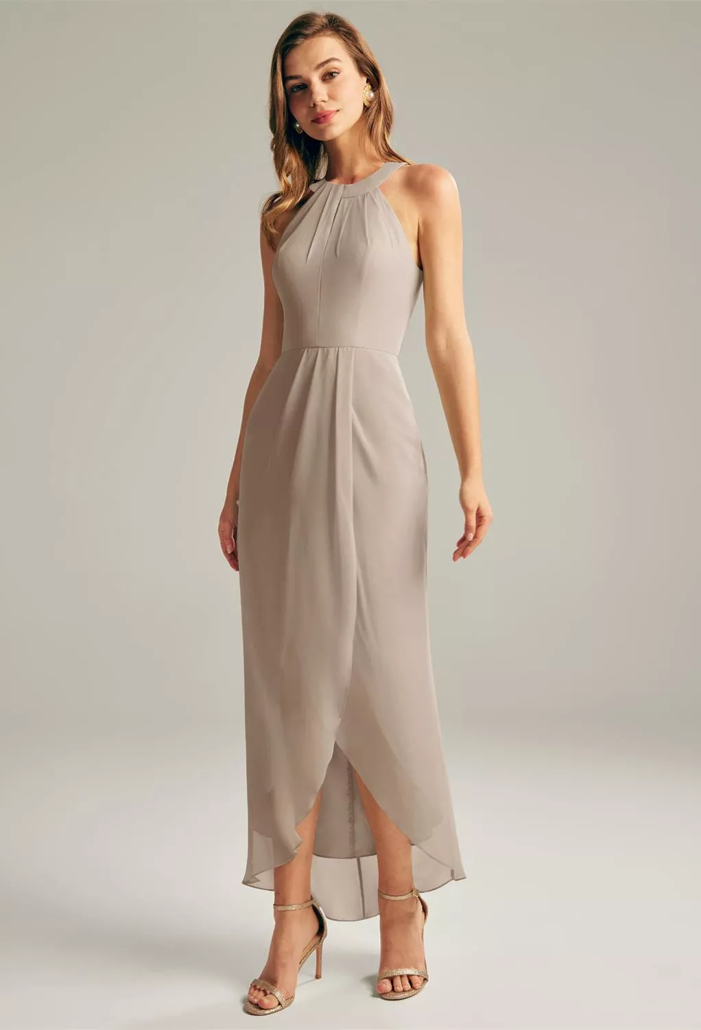 AW Raja Taupe  Spring Wedding Guest Dresses