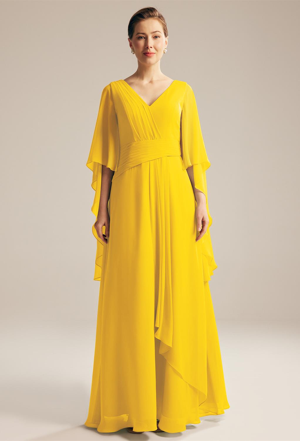 AW Josh Mustard Yellow  Mother of the Bride Dresses