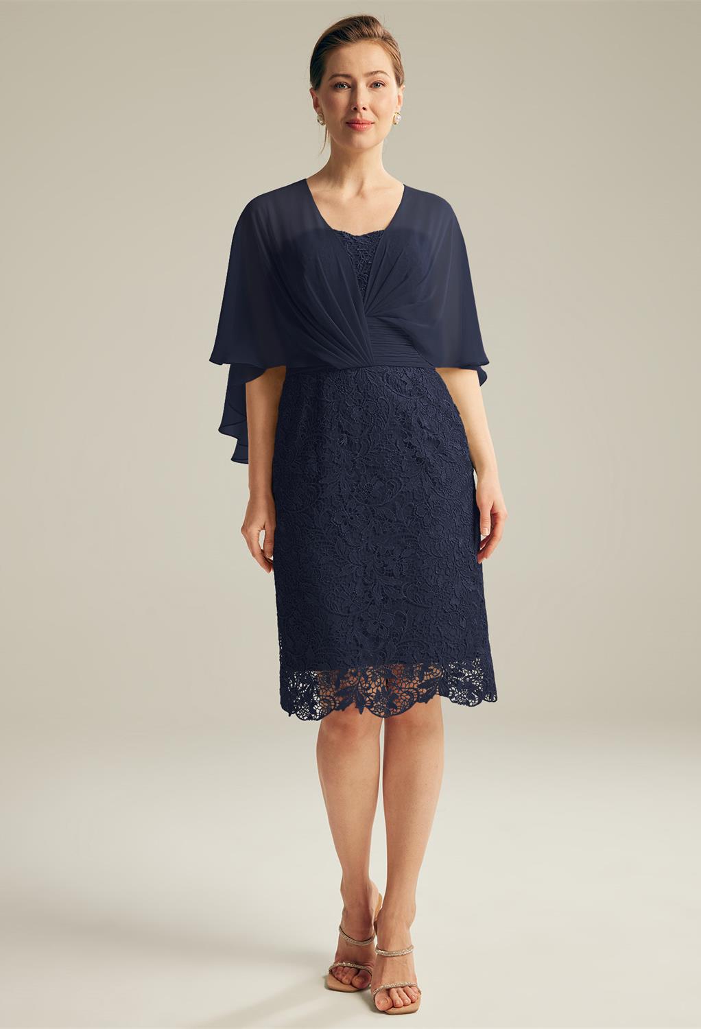 AW Lynda Dark Navy  Spring Mother of The Bride Dresses