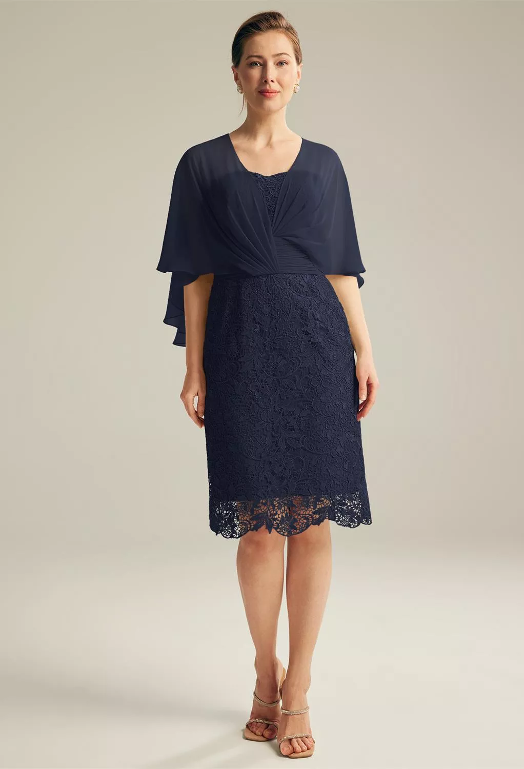 AW Lynda Dark Navy  Spring Mother of The Bride Dresses
