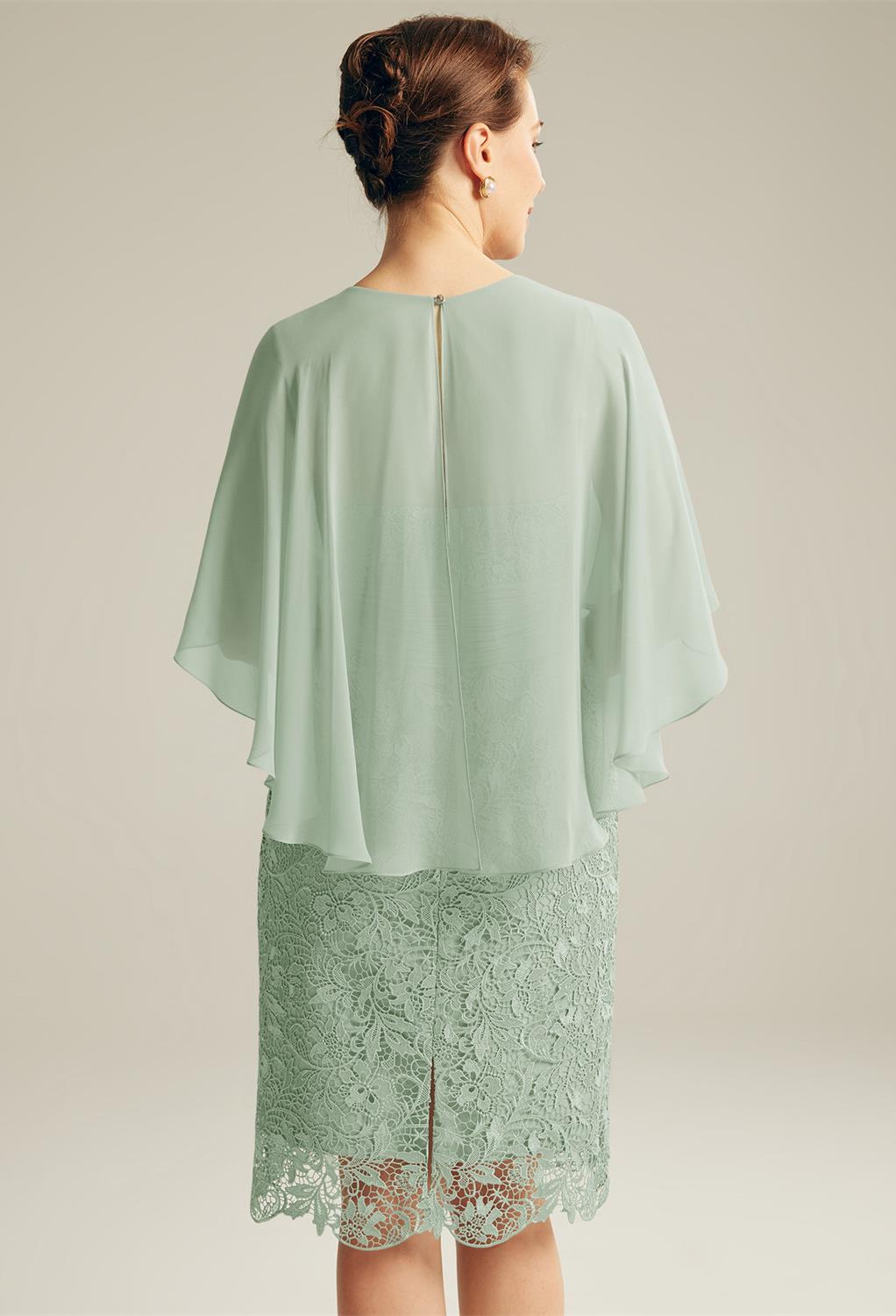 AW Lynda Sage Green  Spring Mother of The Bride Dresses