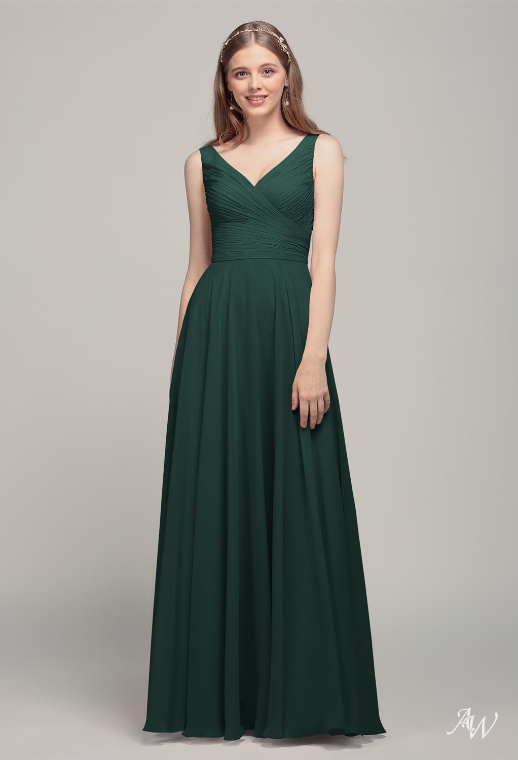 AW Cleopatra Dark Emerald Bridesmaid Dresses image1