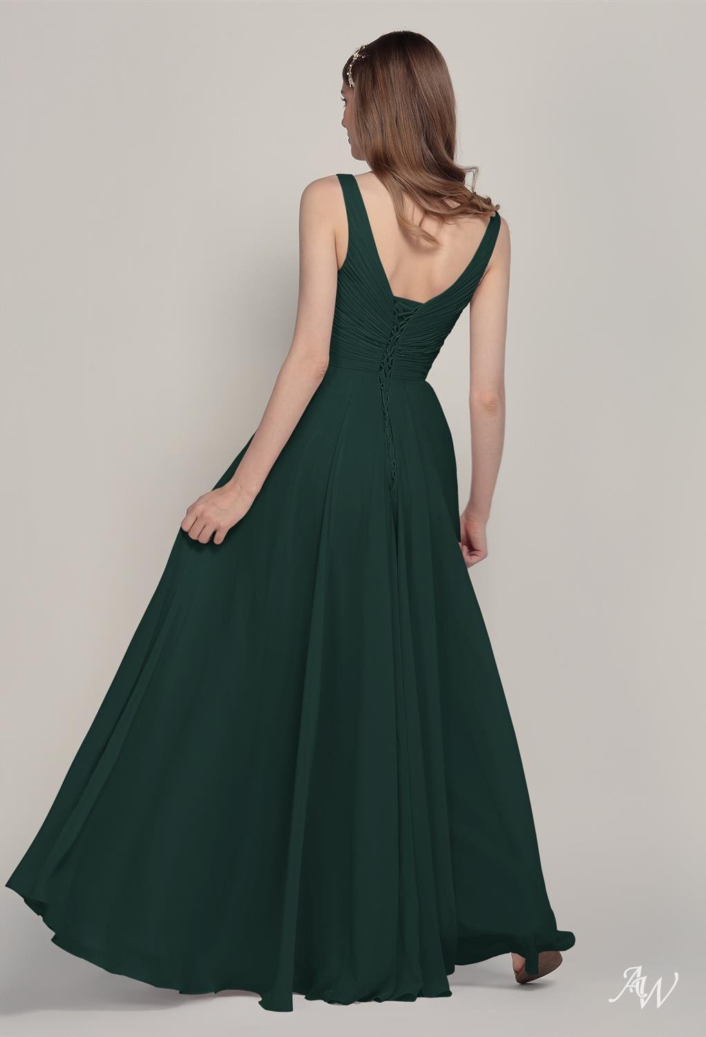 AW Cleopatra Dark Emerald Bridesmaid Dresses image4