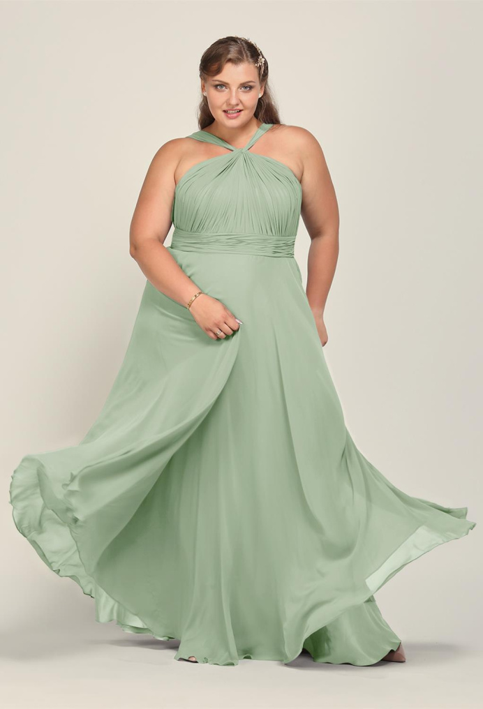 AW Zena Sage Green  Plus Size Dresses