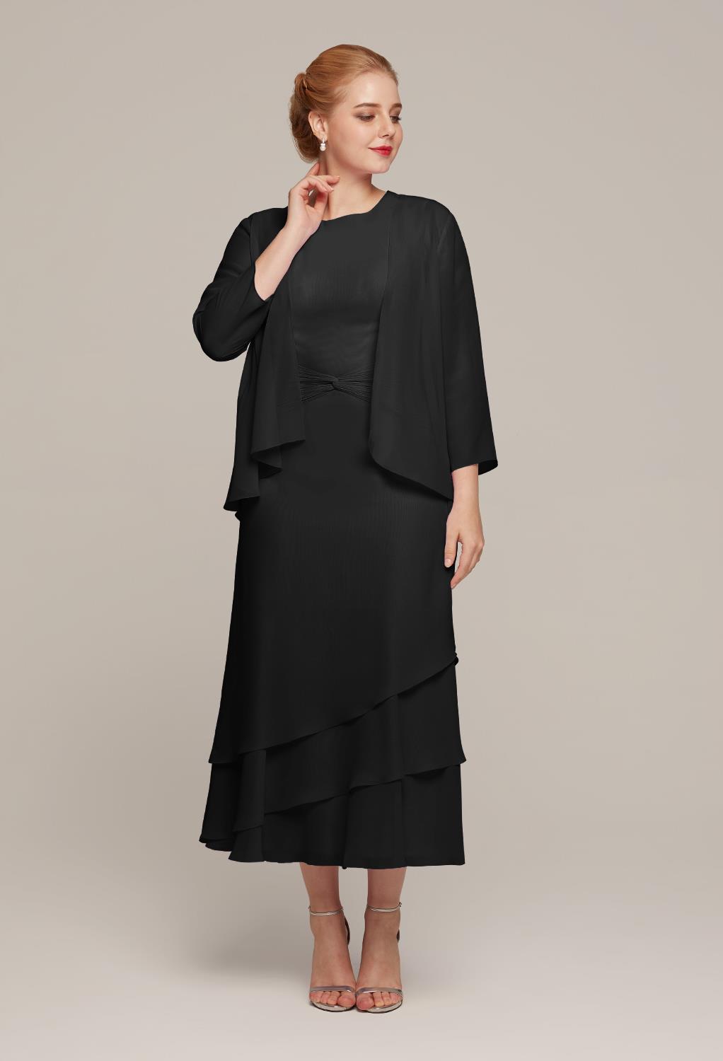 AW Babette Black  Mother of the Bride Dresses