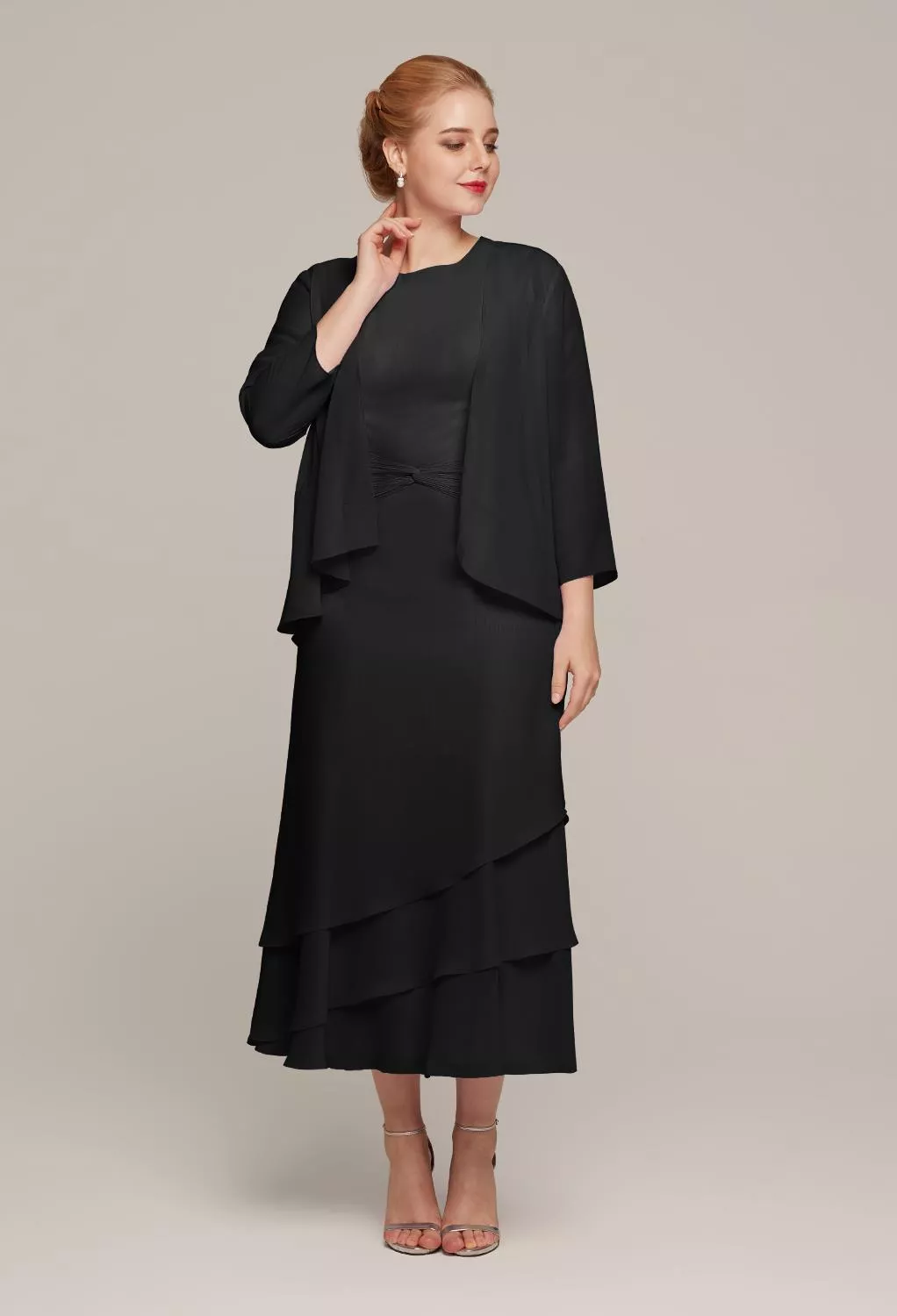 AW Babette Black  Mother of the Bride Dresses