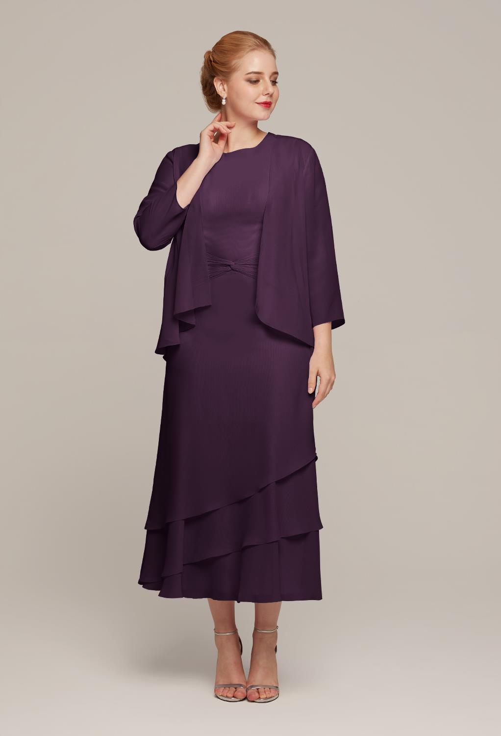 AW Babette Grape  Mother of the Bride Dresses