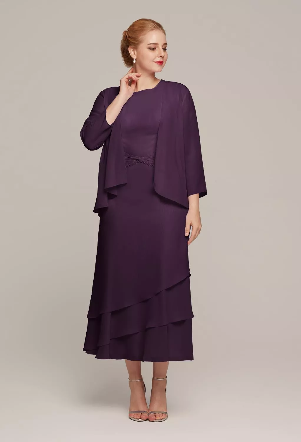 AW Babette Grape  Mother of the Bride Dresses