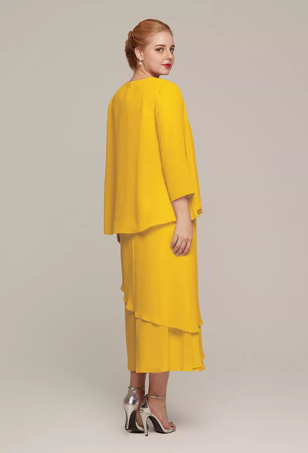 AW Babette Mustard Yellow  Mother of the Bride Dresses