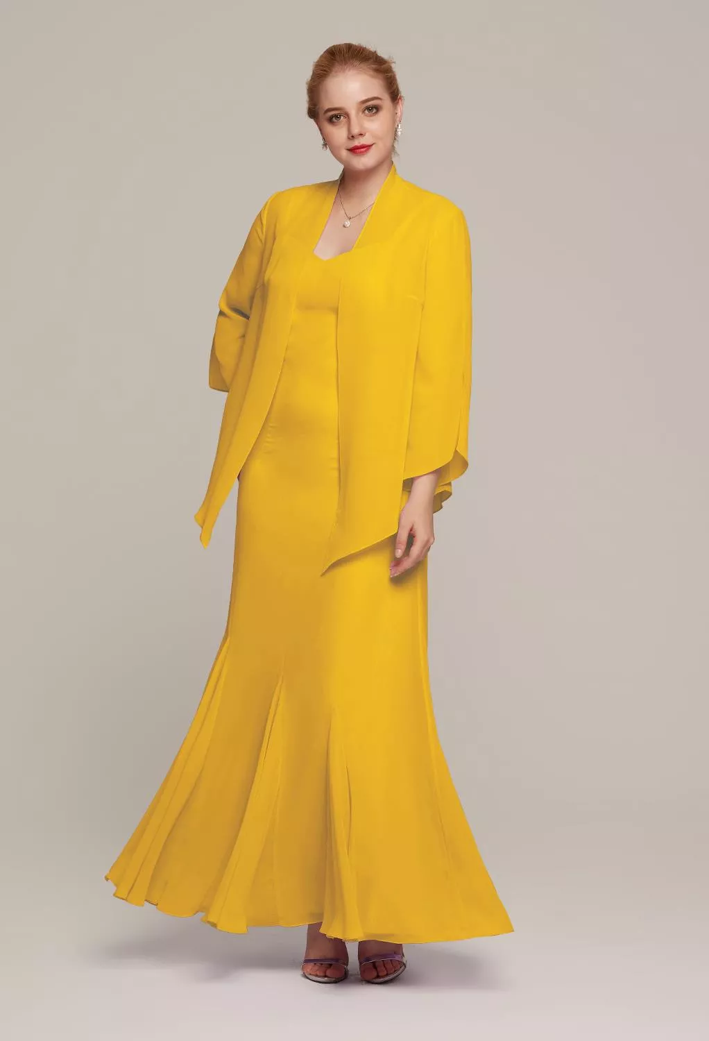 AW Ricarda Mustard Yellow  Mother of the Bride Dresses