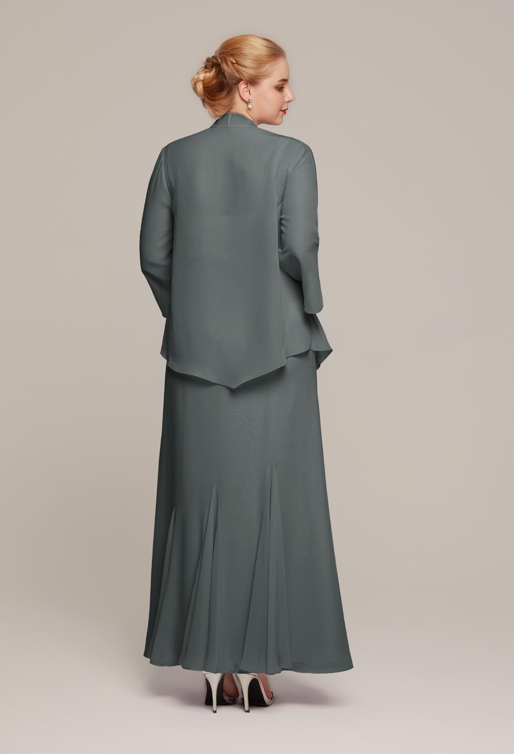 AW Ricarda Steel Gray  Mother of the Bride Dresses