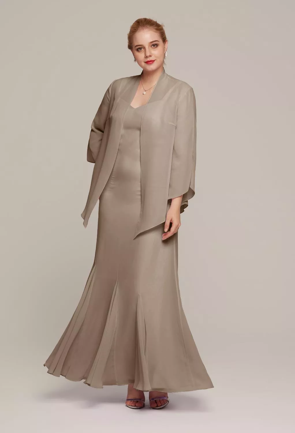 AW Ricarda Taupe  Mother of the Bride Dresses