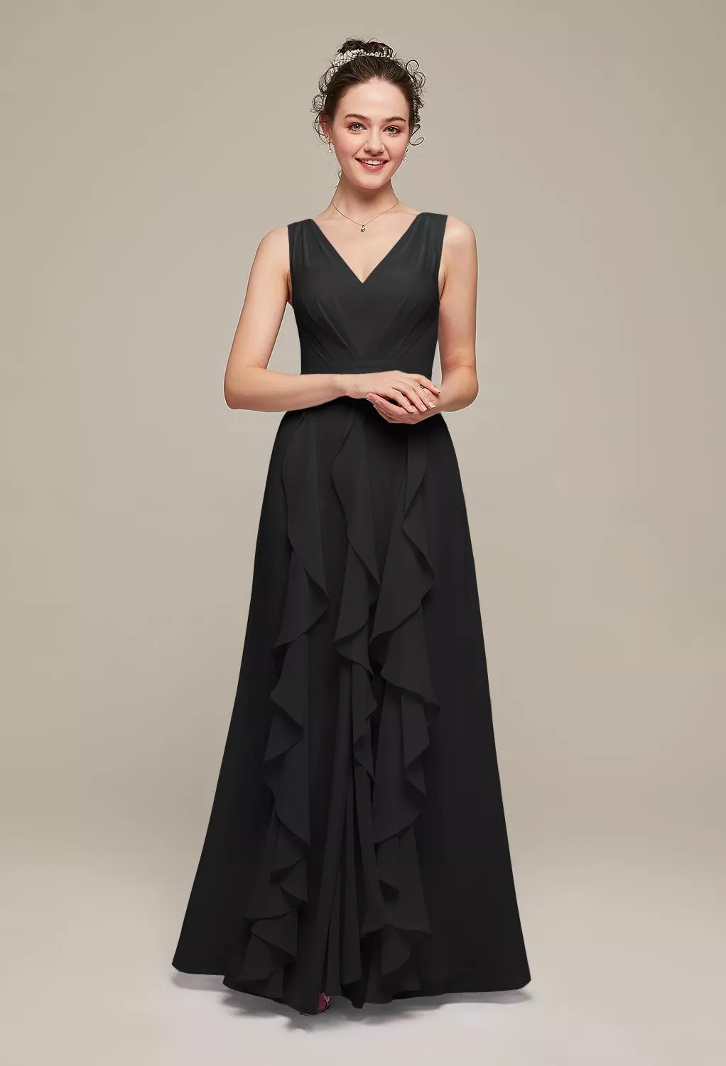 AW Bianca Black  Maternity Bridesmaid Dresses