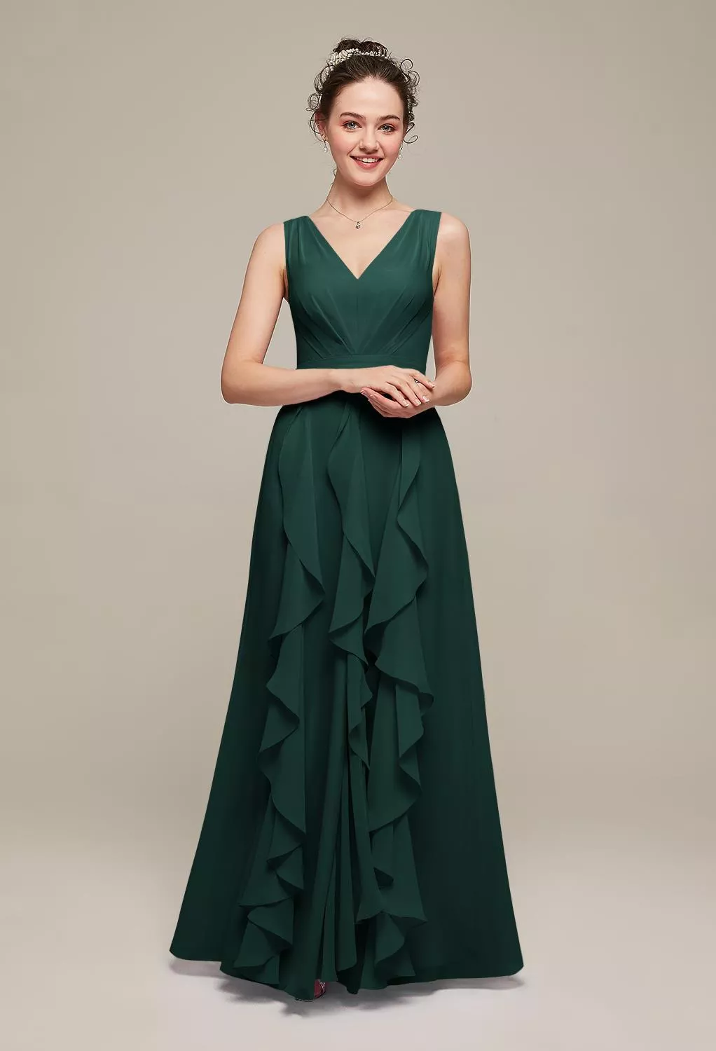 AW Bianca Dark Emerald  Maternity Bridesmaid Dresses