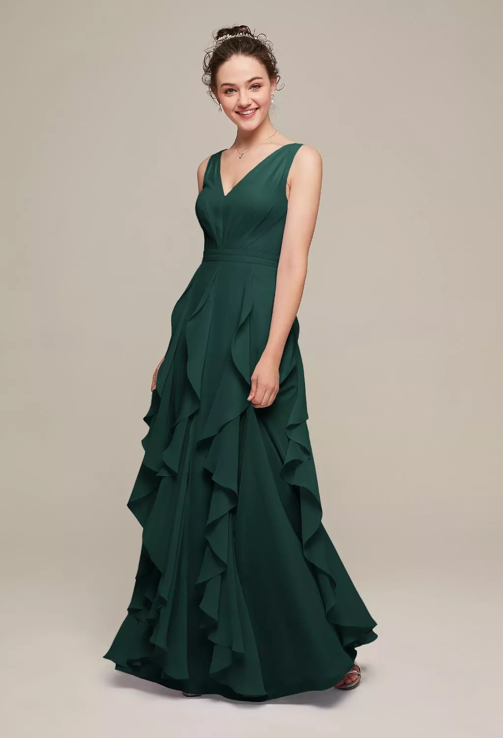 AW Bianca Dark Emerald  Maternity Bridesmaid Dresses