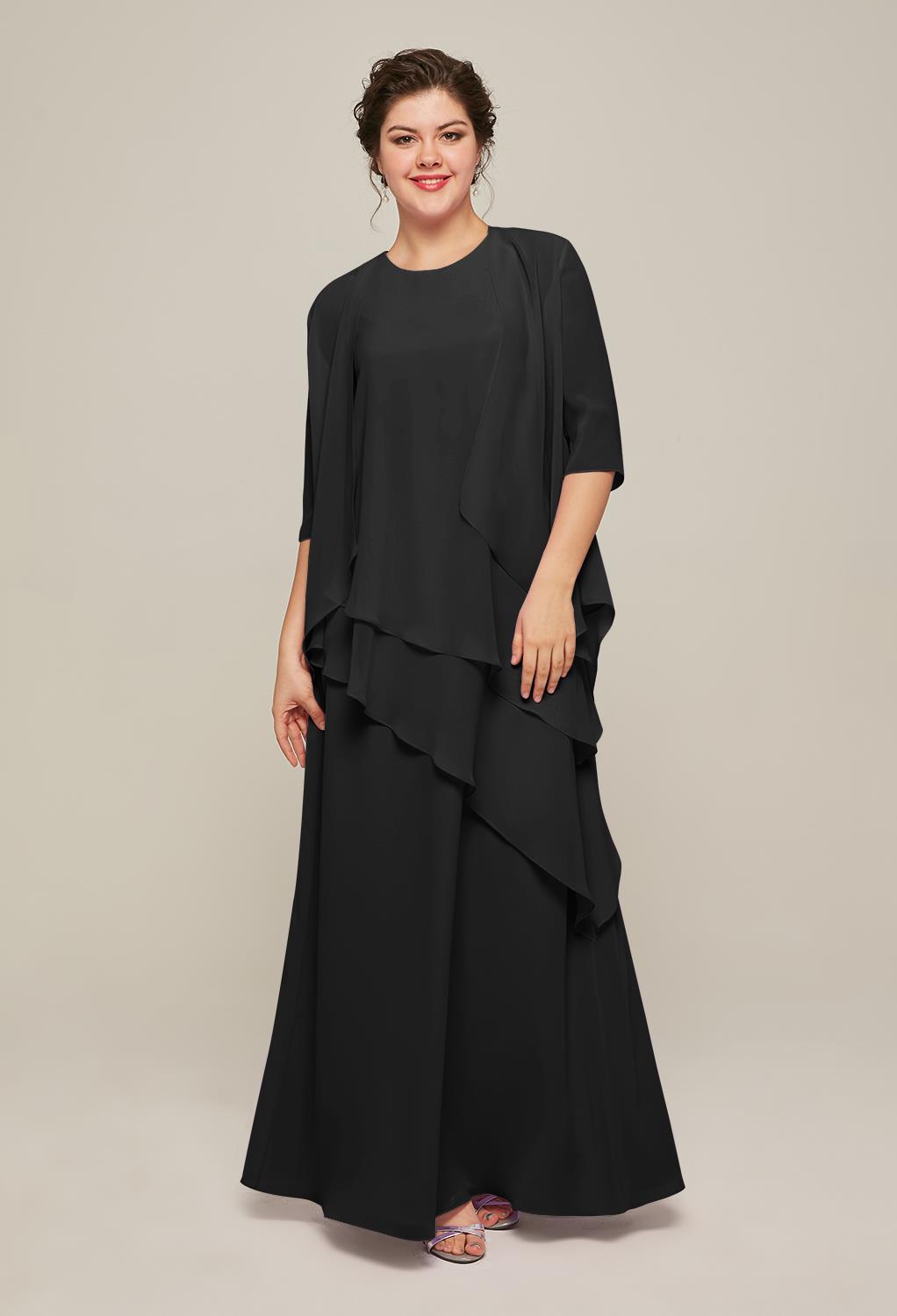 AW Adalia Black  Mother of the Bride Dresses