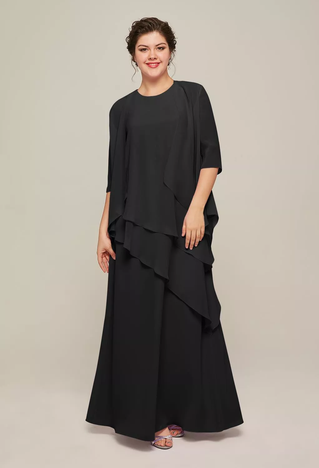 AW Adalia Black  Mother of the Bride Dresses