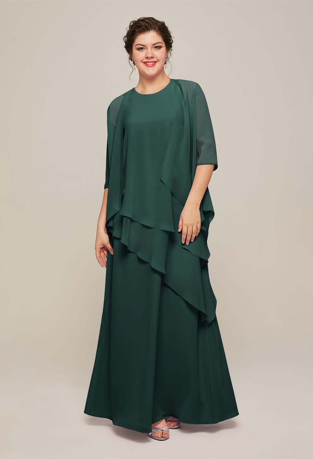 AW Adalia Dark Emerald  Mother of the Bride Dresses