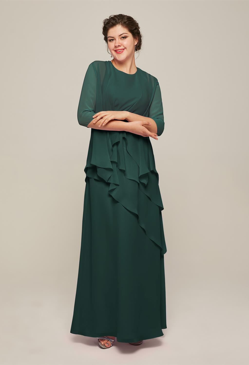 AW Adalia Dark Emerald  Mother of the Bride Dresses