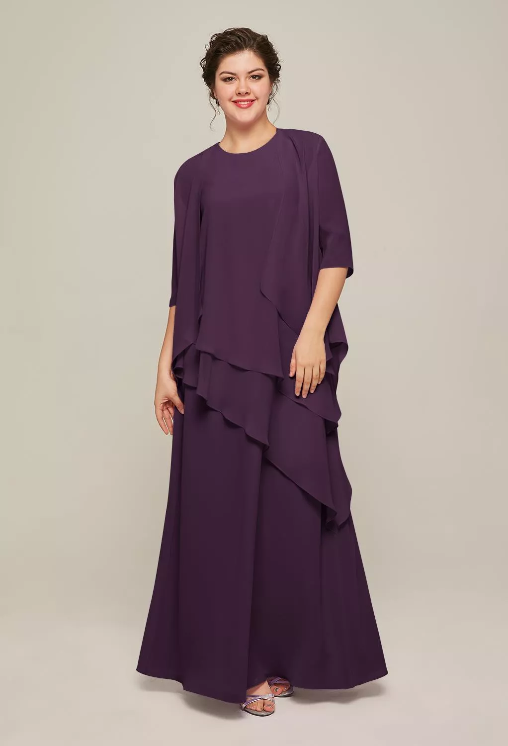 AW Adalia Grape  Mother of the Bride Dresses