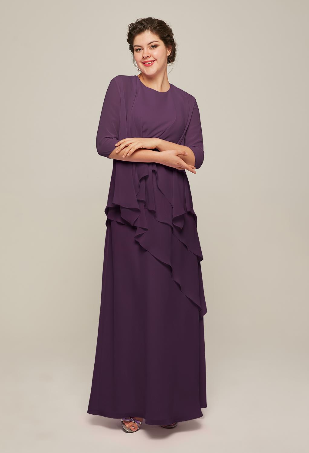 AW Adalia Grape  Mother of the Bride Dresses