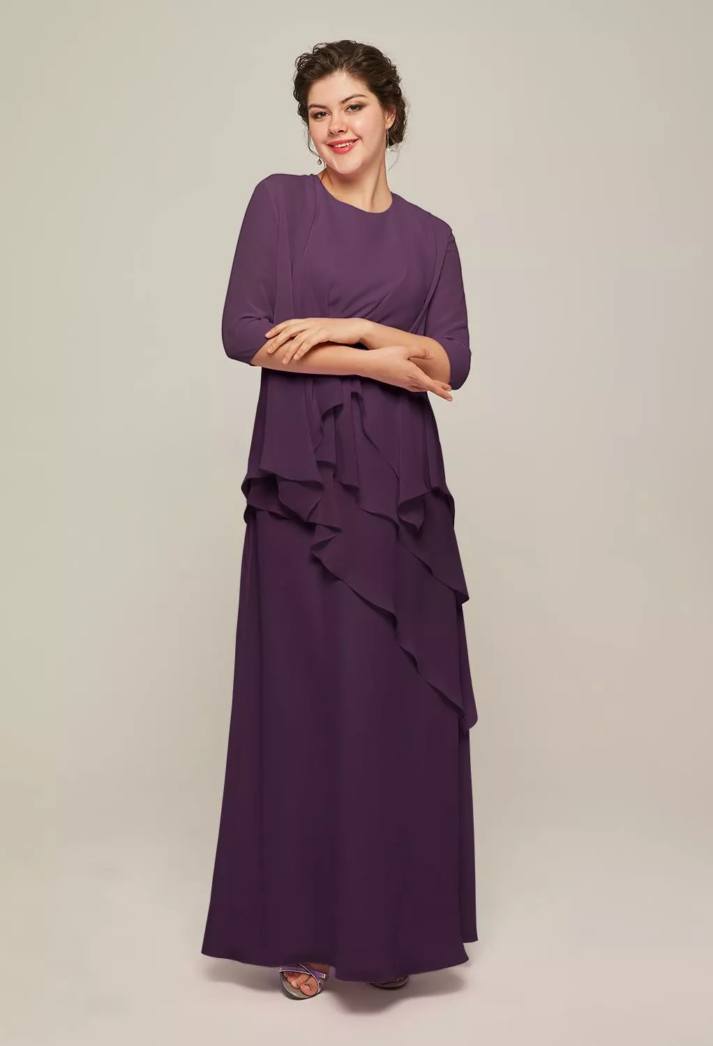 AW Adalia Grape  Mother of the Bride Dresses