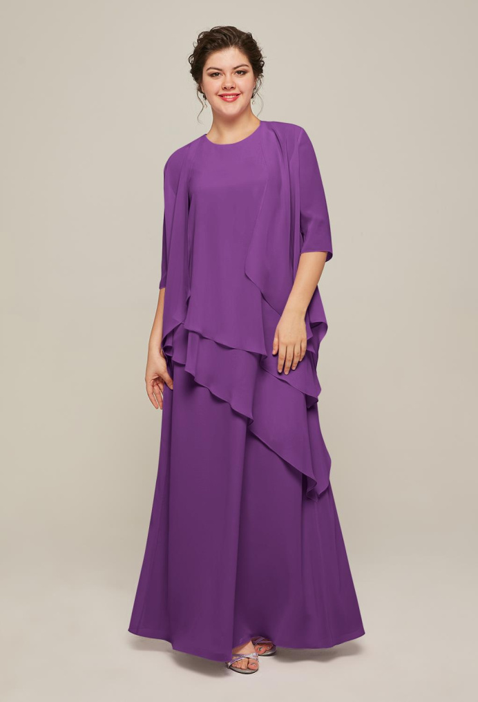 AW Adalia Purple  Mother of the Bride Dresses