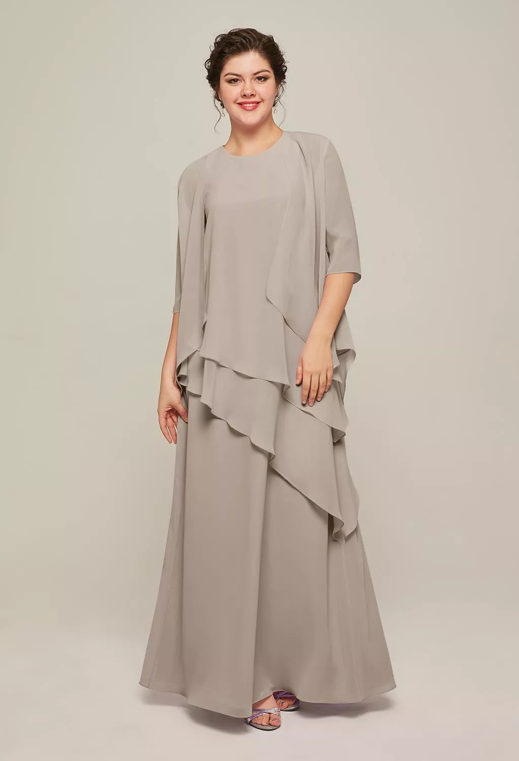 AW Adalia Taupe  Mother of the Bride Dresses
