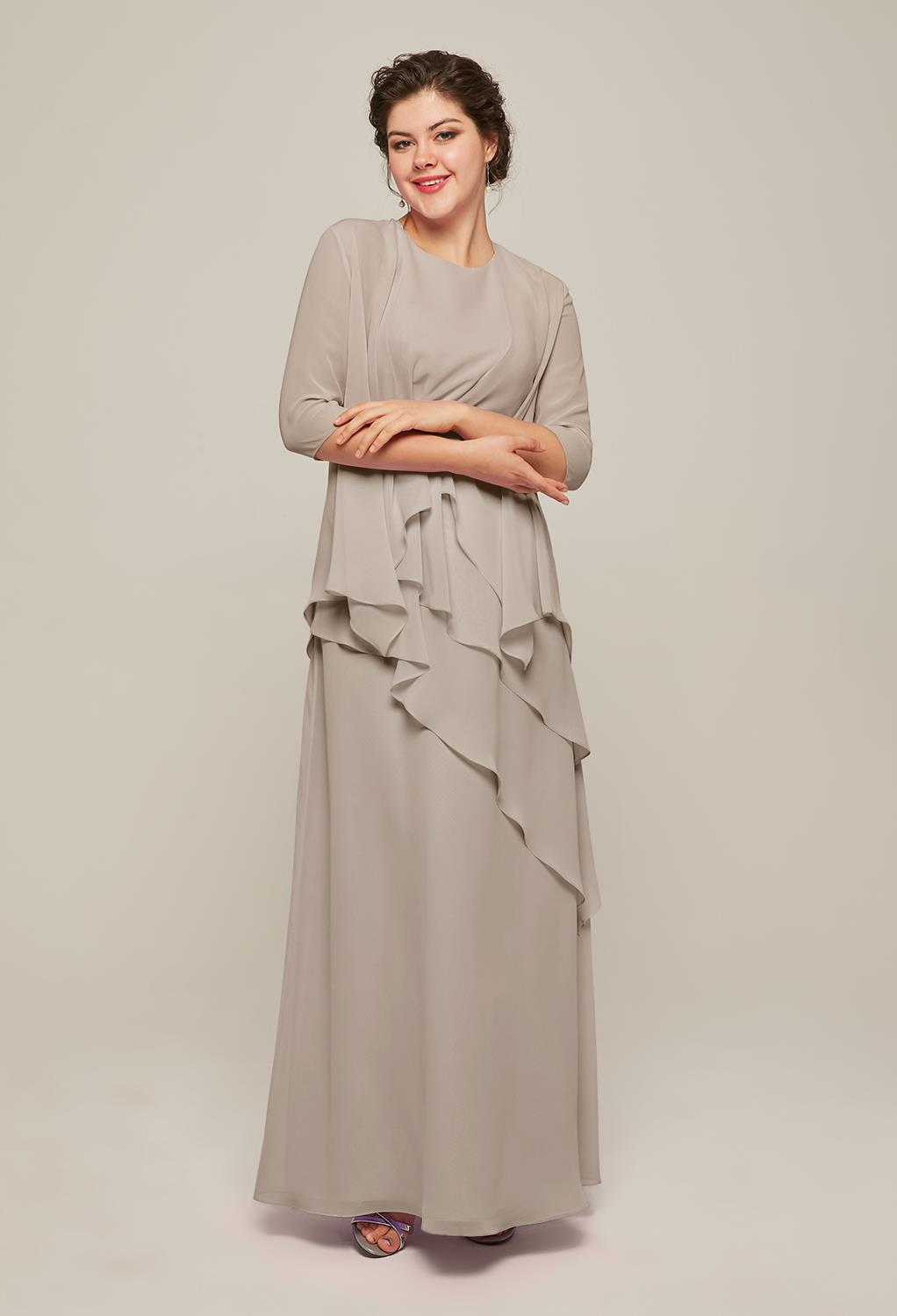AW Adalia Taupe  Mother of the Bride Dresses