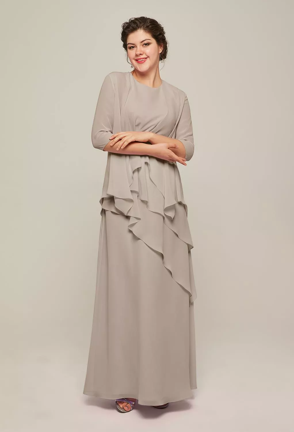 AW Adalia Taupe  Mother of the Bride Dresses