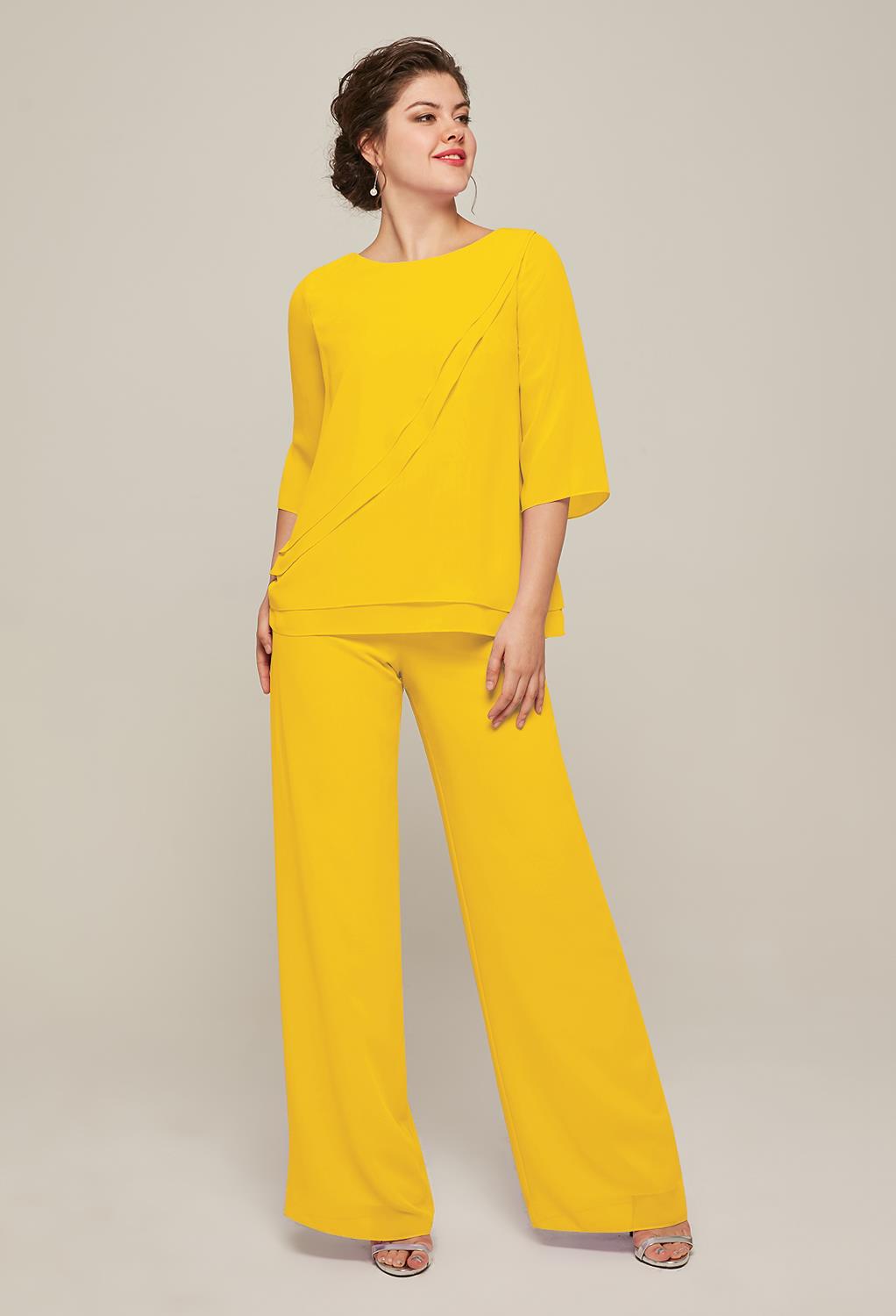 AW Allison Mustard Yellow  Mother of the Bride Dresses