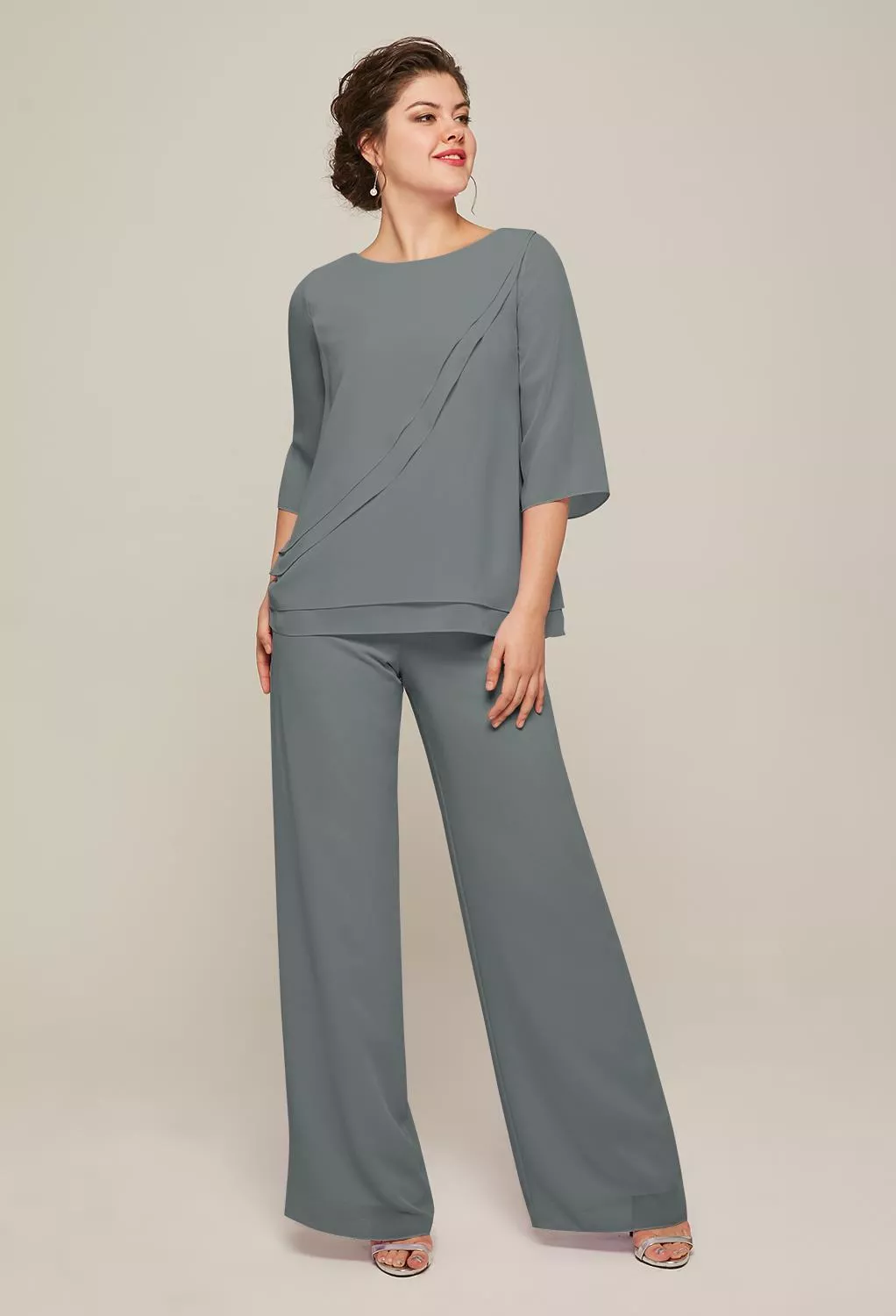 AW Allison Steel Gray  Mother of the Bride Dresses