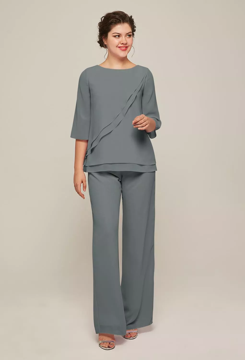 AW Allison Steel Gray  Mother of the Bride Dresses