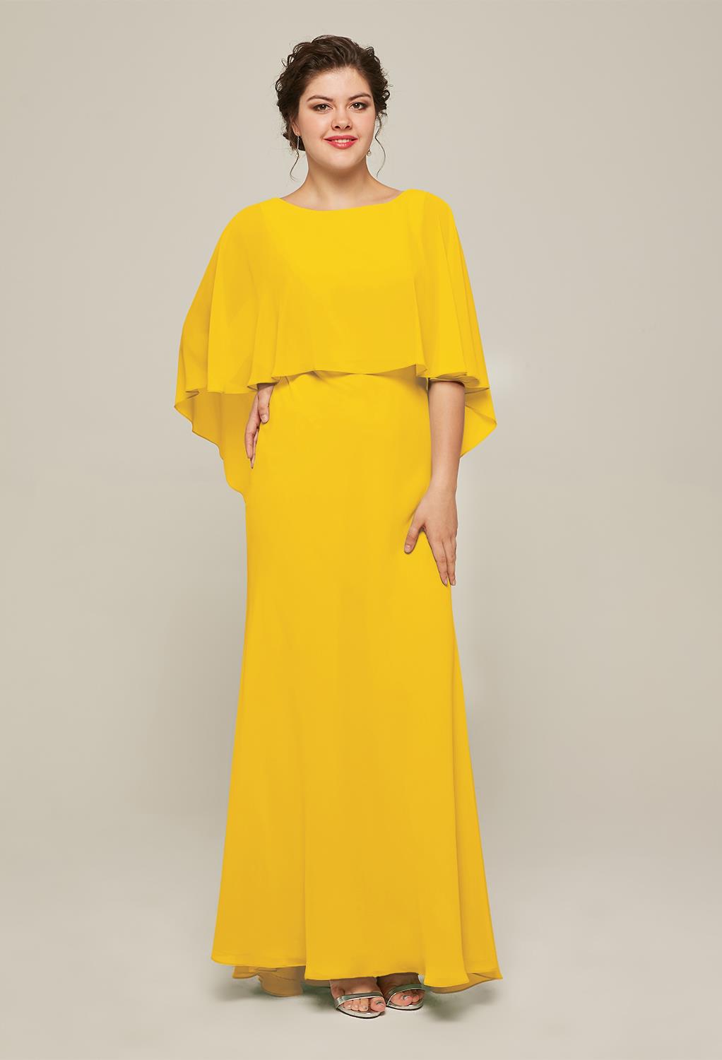 AW Adina Mustard Yellow  Mother of the Bride Dresses