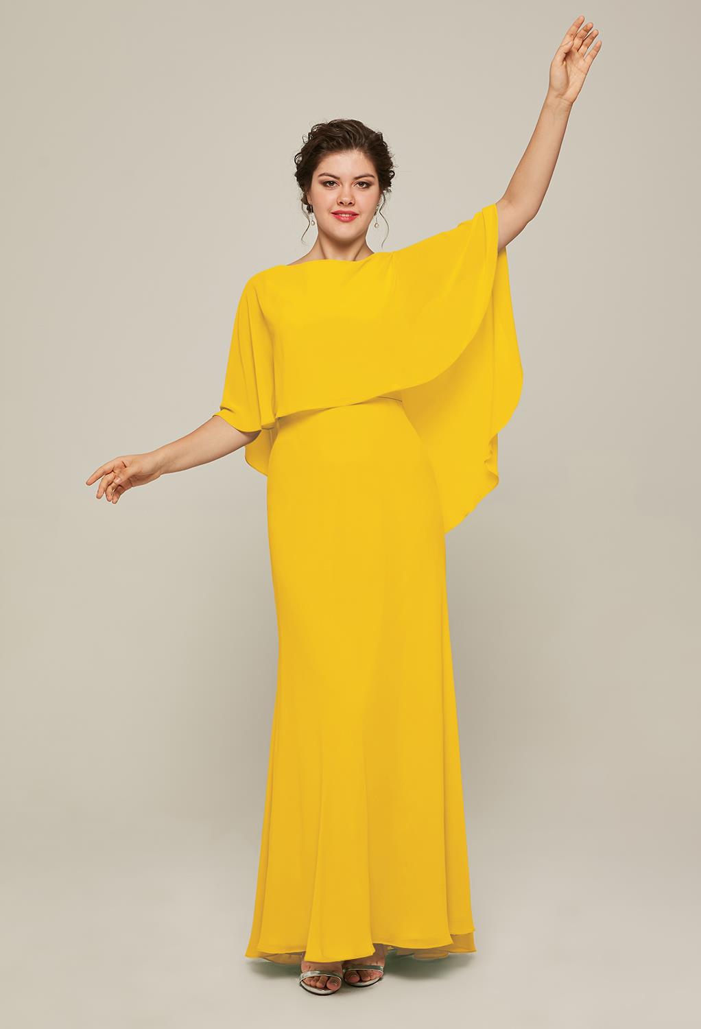 AW Adina Mustard Yellow  Mother of the Bride Dresses